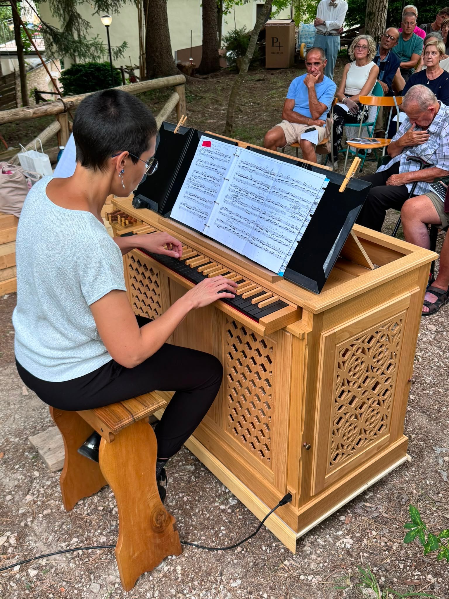 Giovanna Tricarico all'organo e Pierluigi Mencattini al violino barocco alla Pinetina del Mulino di Gelagna di Serravalle, festival Terra d'Organi Antichi 2026